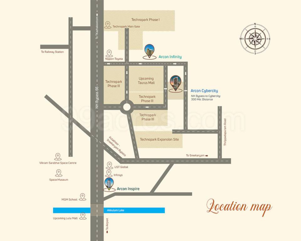  cybercity Location Plan