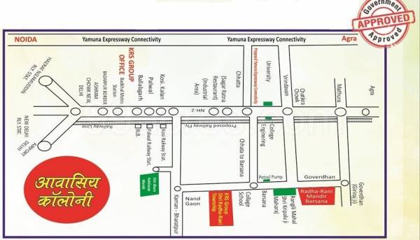  shri-radha-rani-township Location Plan