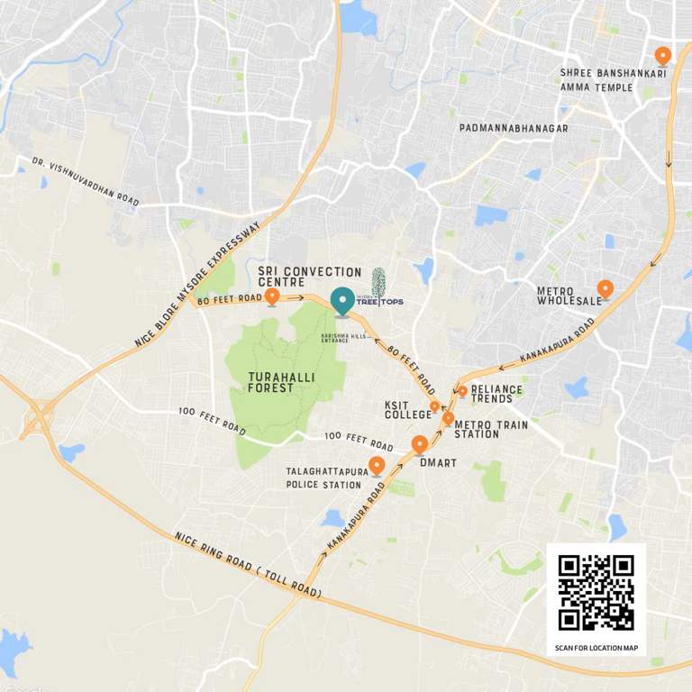  tree tops Location Plan