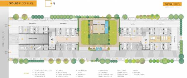  heights A and B Cluster Plan for ground Floor