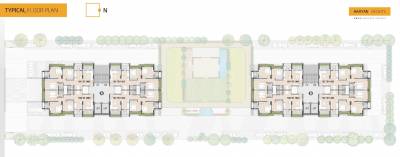  heights A and B Cluster Plan for Typical Floor