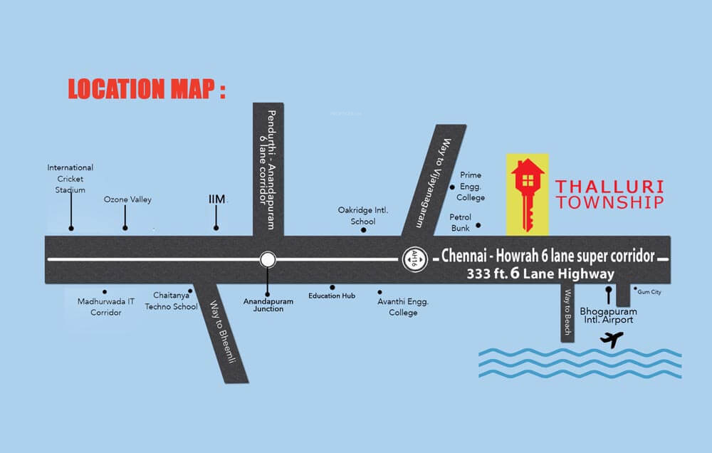 thalluri township Location Plan