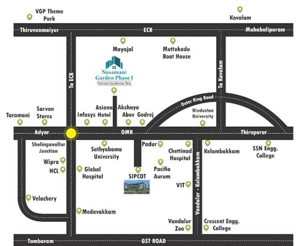  nesamani-nagar Location Plan
