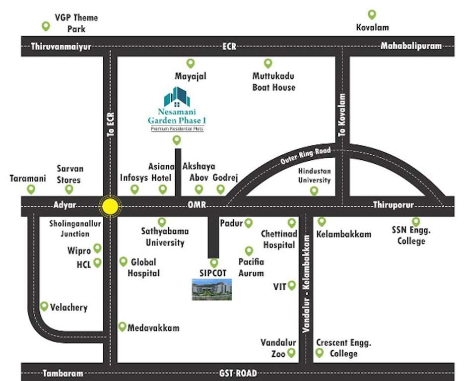  nesamani nagar Location Plan