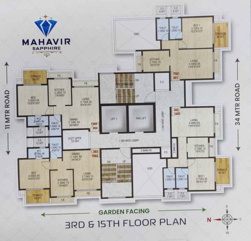 mahavir sapphire Mahavir Sapphire Cluster Plan