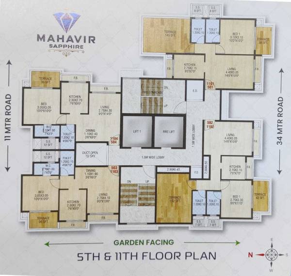  mahavir-sapphire Mahavir Sapphire Cluster Plan