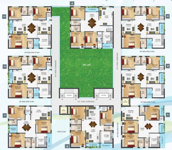  chandrika-vilaasini-kalyani Kalyani Typical Cluster Plan