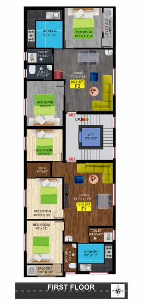  sai-shine Sai Shine Cluster Plan for 1st Floor