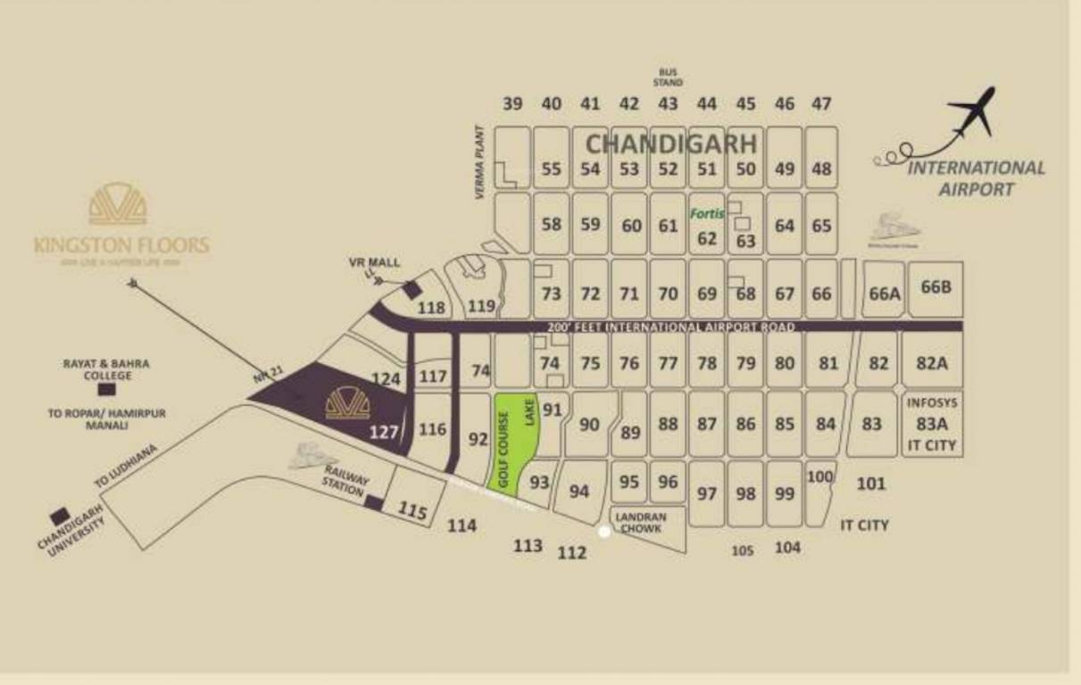 kingston floors Location Plan