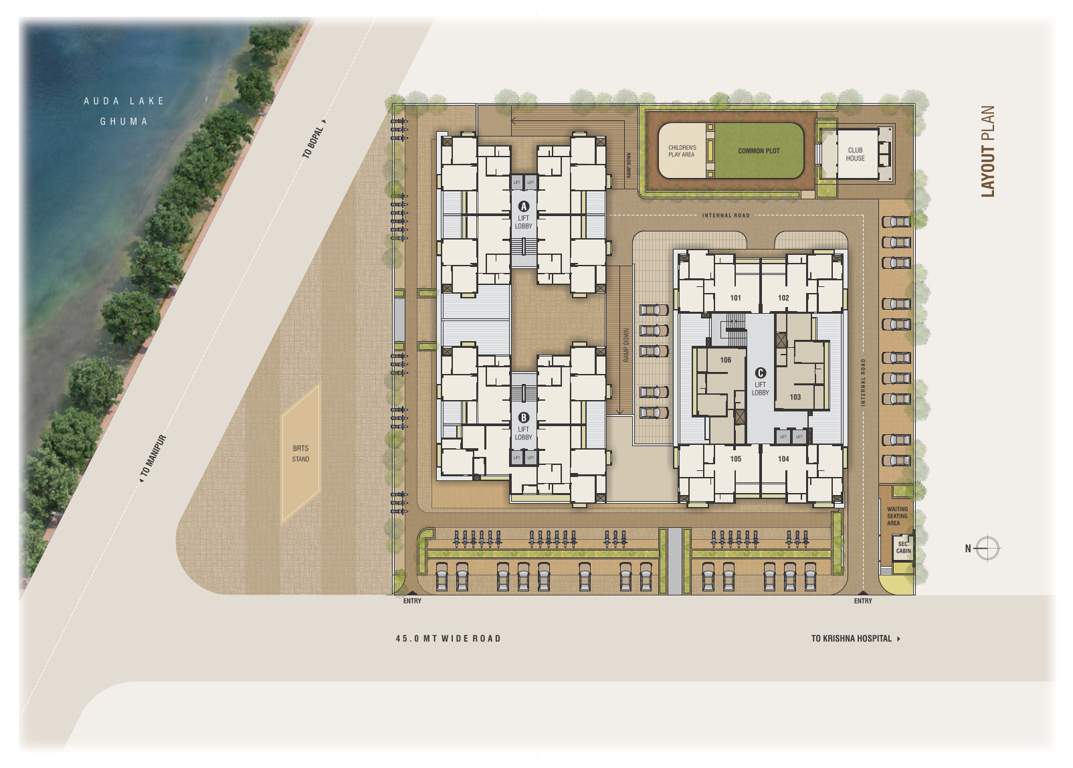  dholeshwar residency Layout Plan