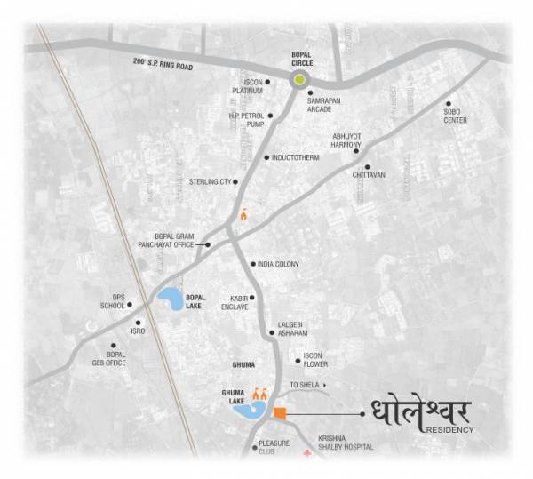  dholeshwar-residency Location Plan