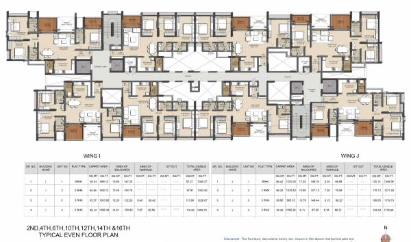 platinum-i-and-j Platinum I & J Even Floor Cluster Plan