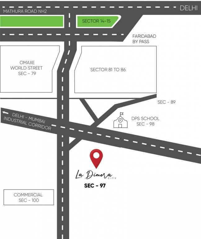  la dimora city Location Plan