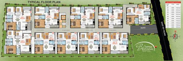  mega-blossom Cluster Plan from 1st to 2nd Floor