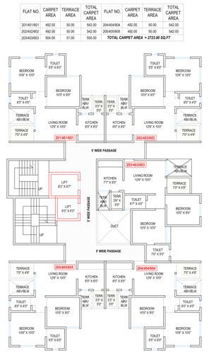  indigo-phase-2 Aakar Indigo B Wing Cluster Plan Of 2nd, 4th And 6th