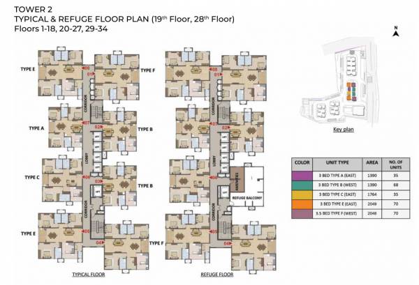 Tower-2 Typical Cluster Plan tranquil Tower-2 Typical Cluster Plan