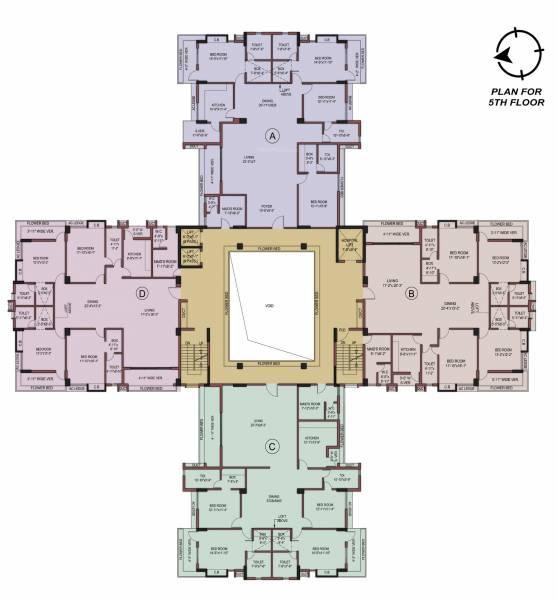  navprantik Cluster Plan for 5th Floor