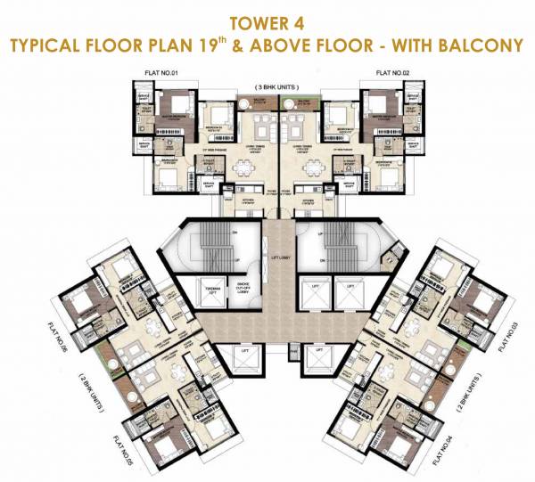  uncage The Sanctuary Tower 4 Cluster Plan for 19th Floor