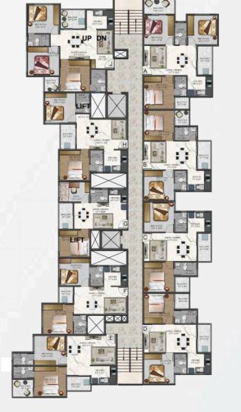  jazzmyna A Cluster Plan from 1st to 8th Floor