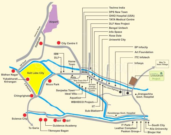  universia Location Plan