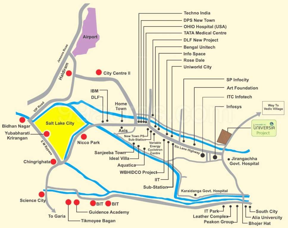  universia Location Plan