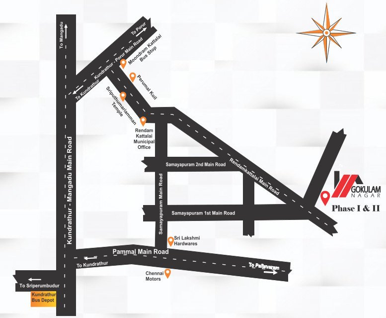  gokulam nagar Location Plan