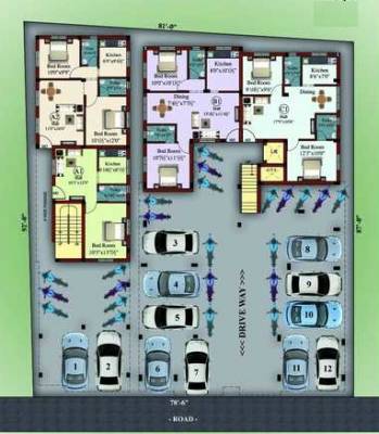  prime Ground Floor Cluster Plan