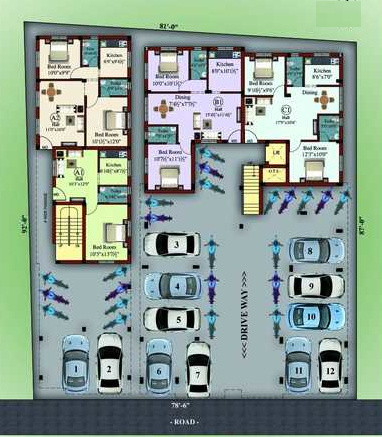  prime Ground Floor Cluster Plan