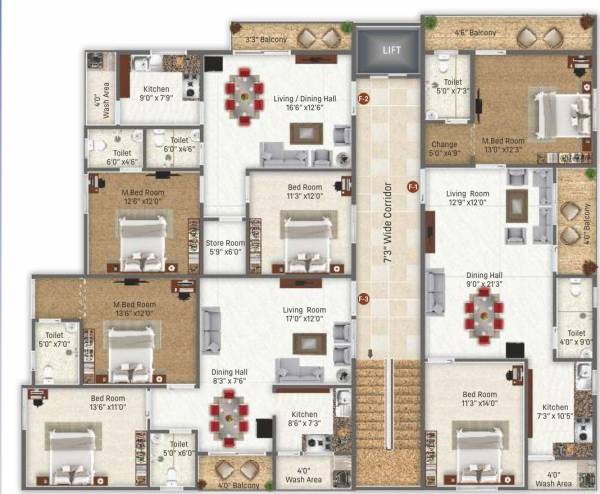  regency Regency Cluster Plan From 1st To 4th Floor