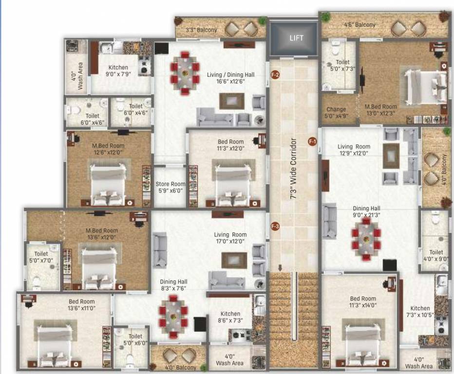  regency Regency Cluster Plan From 1st To 4th Floor
