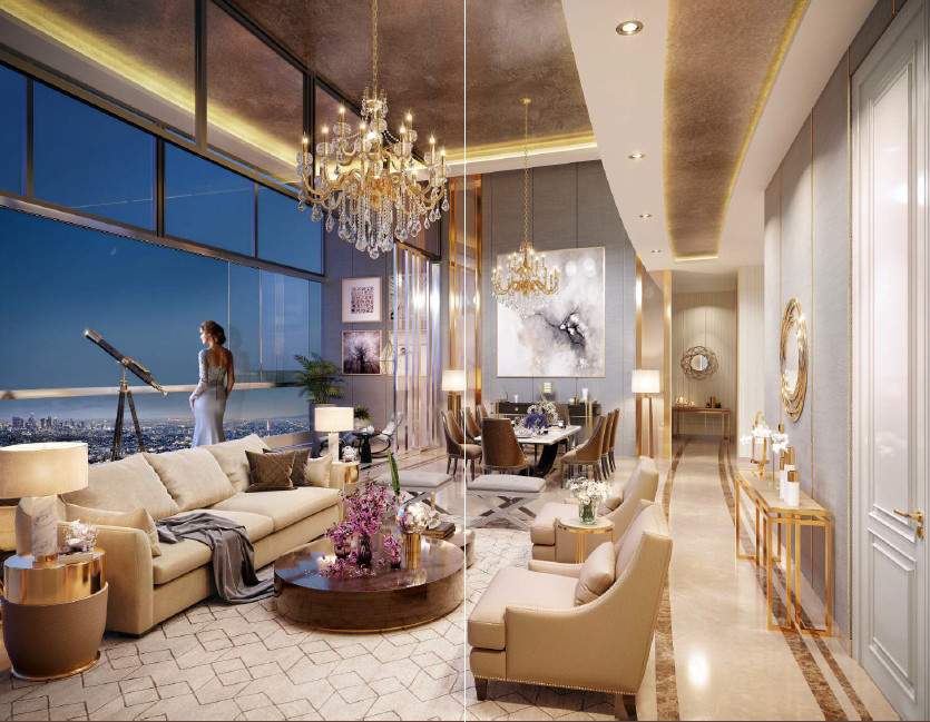  the leela sky villas Living Area