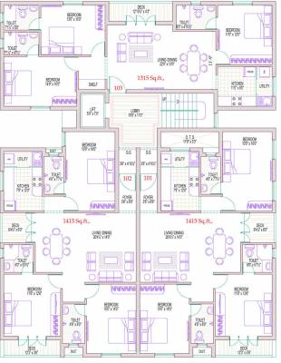  melody Melody Cluster Plan From 1st To 4th Floor
