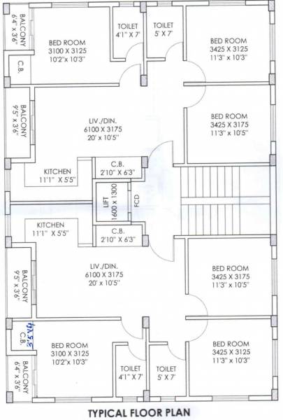  samridhya-cooperative Samridhya Cooperative Cluster Plan from 1st to 4th Floor
