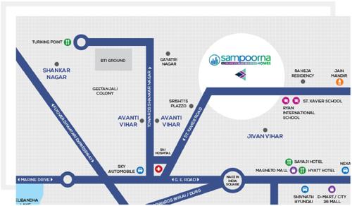 Location Plan sampoorna-homes-phase-i Location Plan