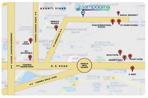 Location Plan sampoorna-homes-phase-ii Location Plan