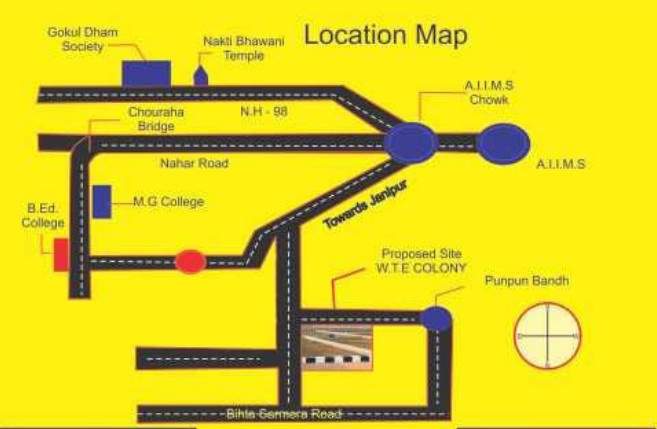 colony Location Plan