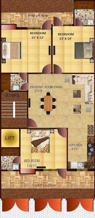  gracious floors 3 Richlook Gracious Floors 3 Cluster Plan from 1st to 4th Floor