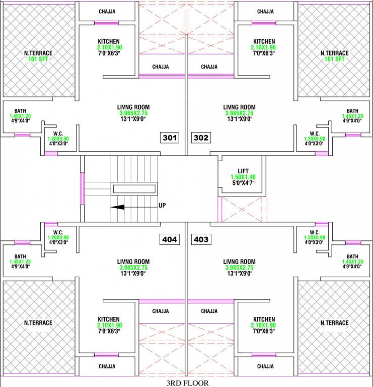  aster Aster Cluster Plan for 3rd Floor