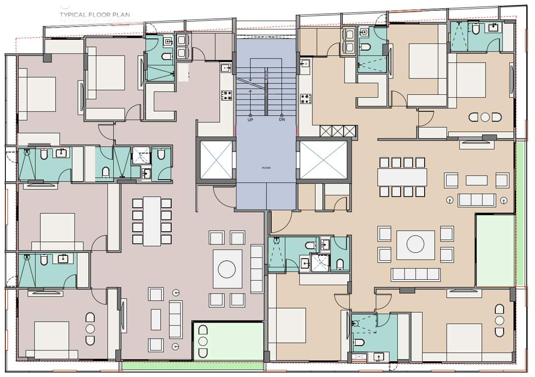  skydeck prive Skydeck Prive Cluster Plan from 1st to 3rd Floor