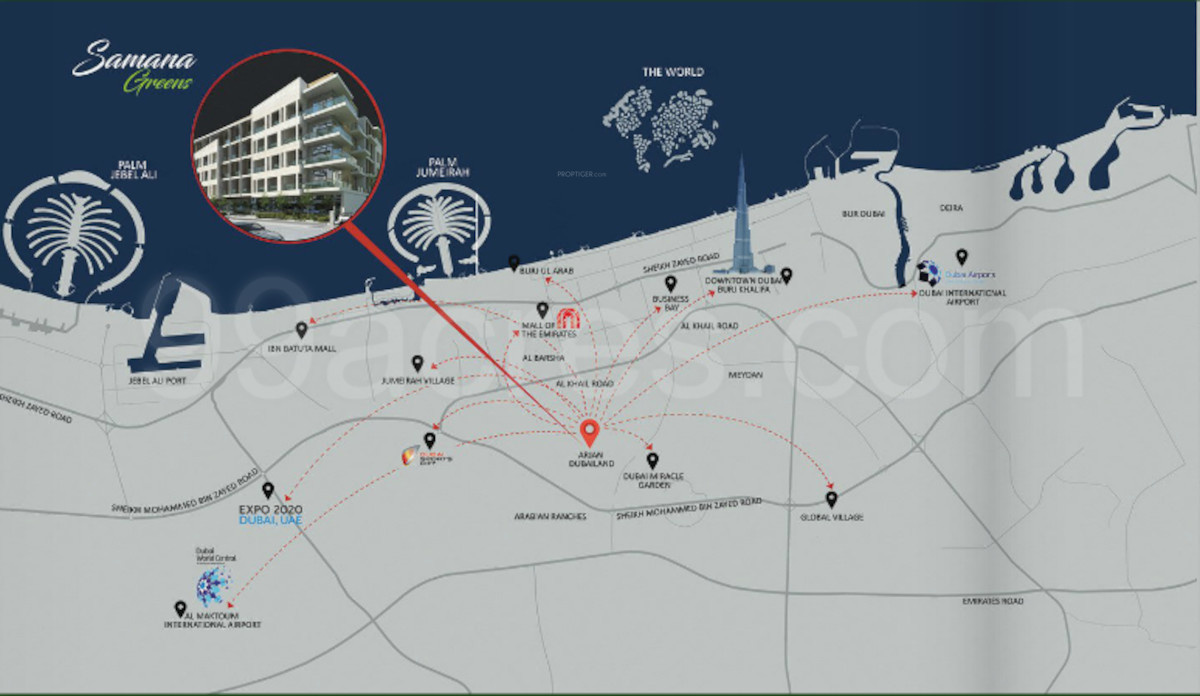 greens Location Plan