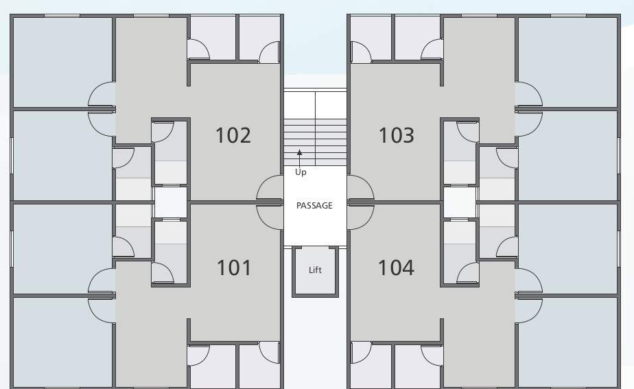  mahima resicom Tower D Cluster Plan