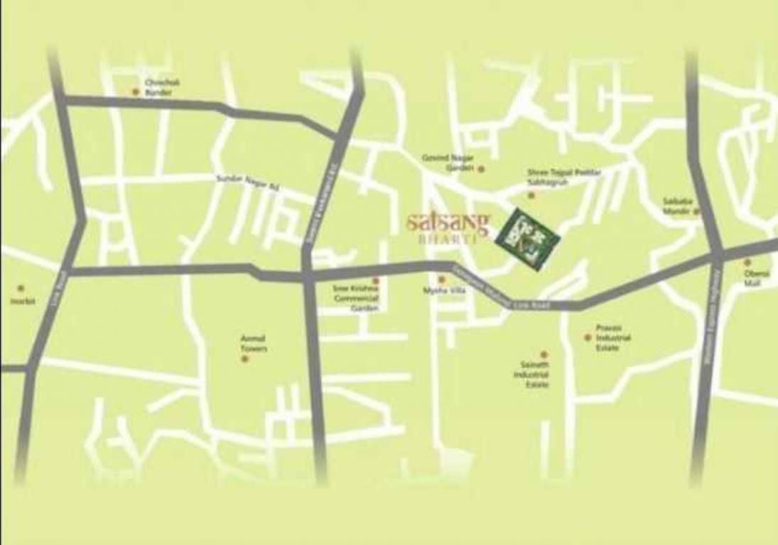  satsang bharti Location Plan