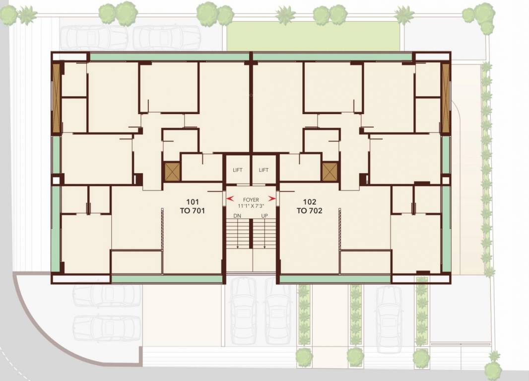  samvar Samvar Cluster Plan From 1st To 7th Floor
