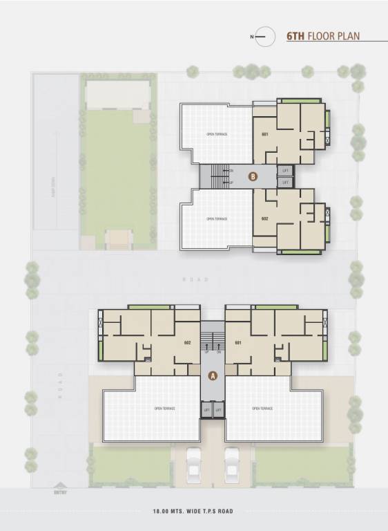  aaryavrund 2 Block B Cluster Plan for 6th Floor