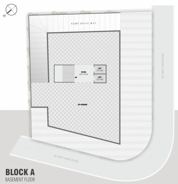  omkar-elegance Omkar Elegance Cluster Plan For Basement  Floor