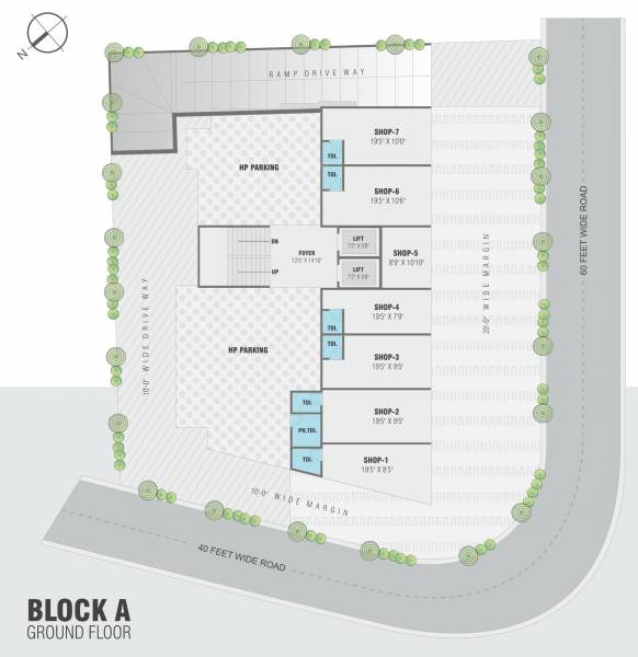  omkar-elegance Omkar Elegance Cluster Plan For Ground Floor