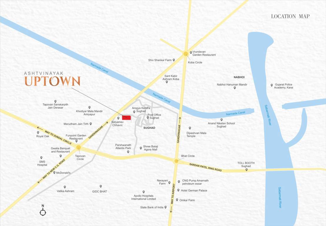  ashtvinayak uptown Location Plan