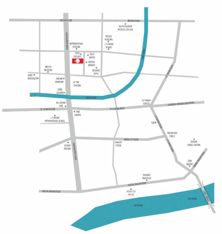 kalyan residency Location Plan