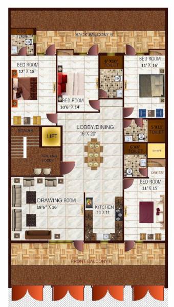Richlook Gracious Floors 2 Cluster Plan from 1st to 4th Floor gracious-floors-2 Richlook Gracious Floors 2 Cluster Plan from 1st to 4th Floor