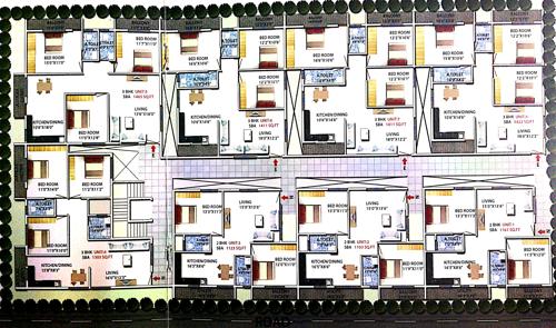 padmasiri SLV Padmasiri Cluster Plan from ground to 4th Floor